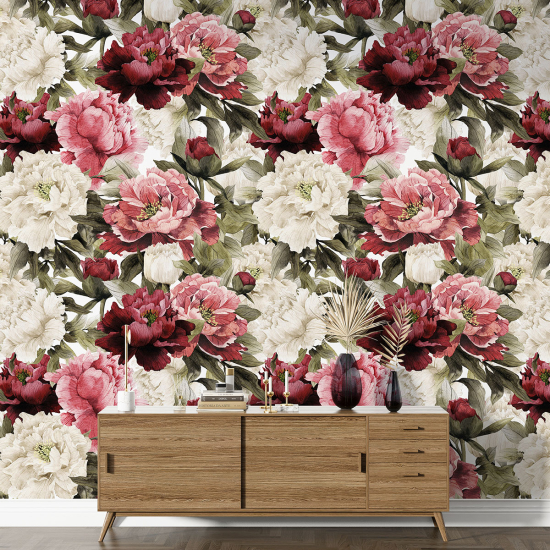 Papel pintado con motivos XL - Motivo floral