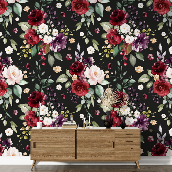 Papel pintado con motivos XL - Motivo floral