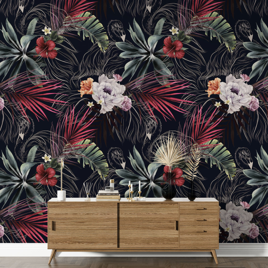 Papel pintado con motivos XL - Motivo floral