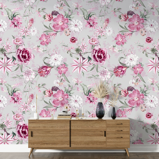 Papel pintado con motivos XL - Motivo floral