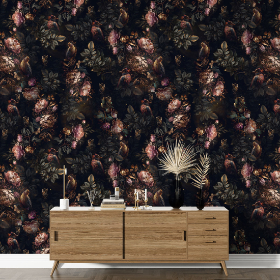 Papel pintado con motivos XL - Motivo floral