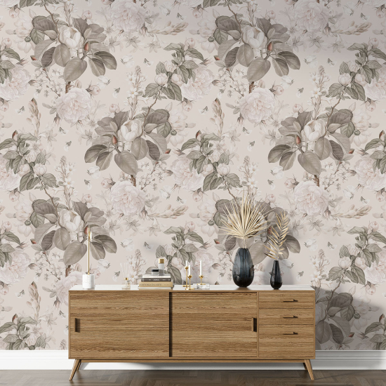 Papel pintado con motivos XL - Motivo floral