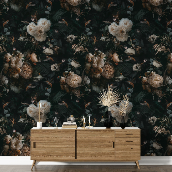 Papel pintado con motivos XL - Motivo floral