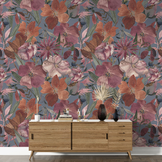 Papel pintado con motivos XL - Motivo floral