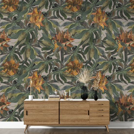 Papel pintado con motivos XL - Motivo floral