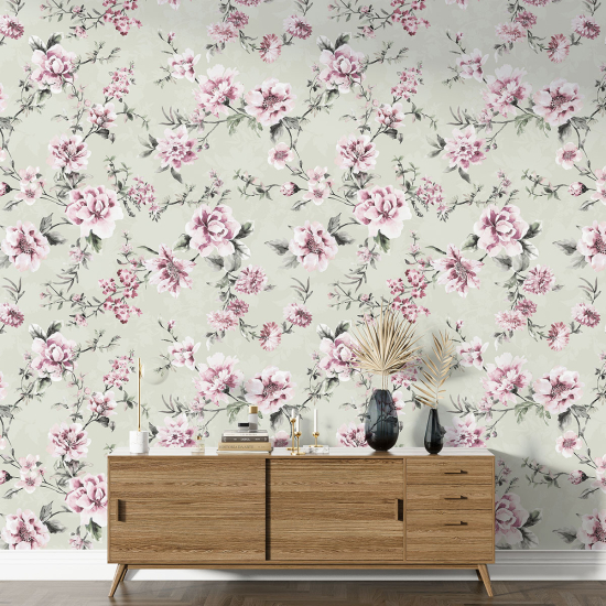 Papel pintado con motivos XL - Motivo floral