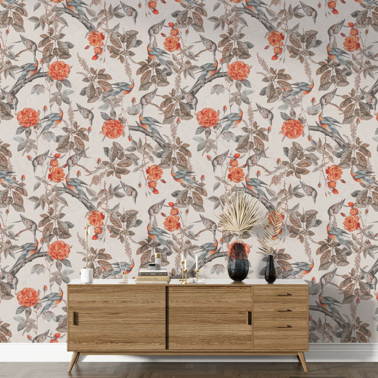Papel pintado con motivos XL - Motivo floral