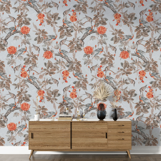 Papel pintado con motivos XL - Motivo floral