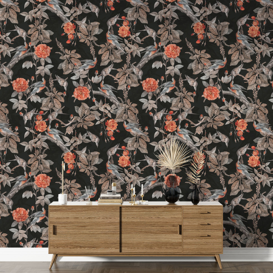 Papel pintado con motivos XL - Motivo floral