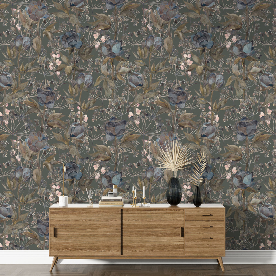 Papel pintado con motivos XL - Motivo floral