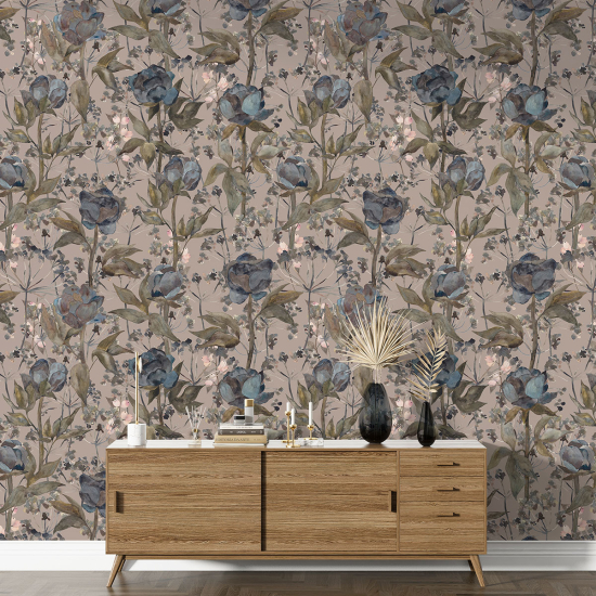 Papel pintado con motivos XL - Motivo floral