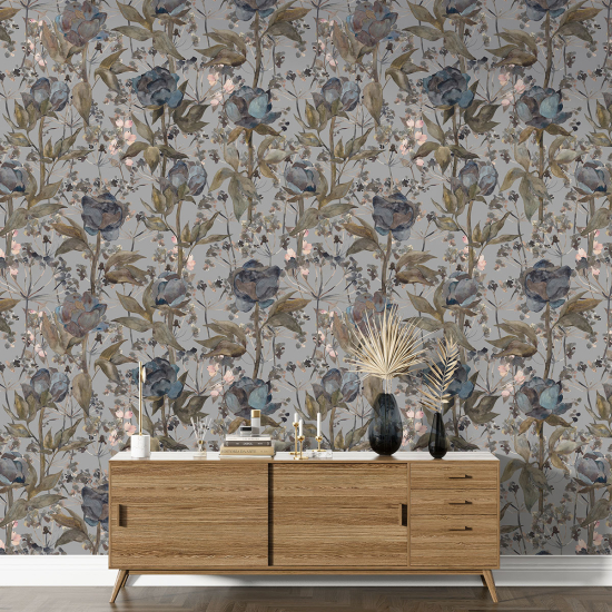 Papel pintado con motivos XL - Motivo floral