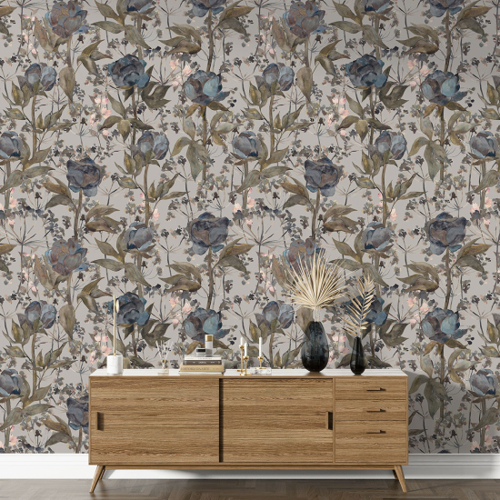 Papel pintado con motivos XL - Motivo floral