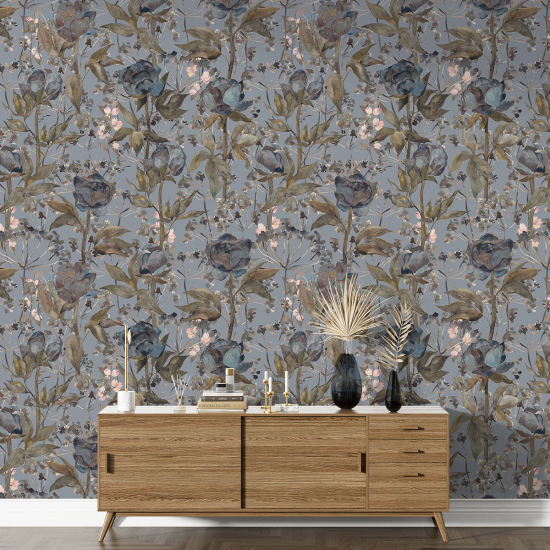 Papel pintado con motivos XL - Motivo floral
