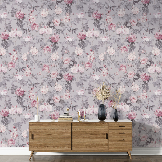 Papel pintado con motivos XL - Motivo floral