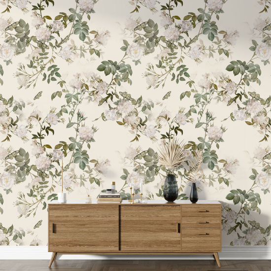 Papel pintado con motivos XL - Motivo floral