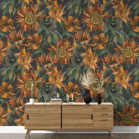 Papel pintado con motivos XL - Motivo floral