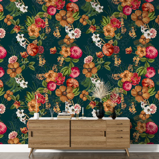 Papel pintado con motivos XL - Motivo floral