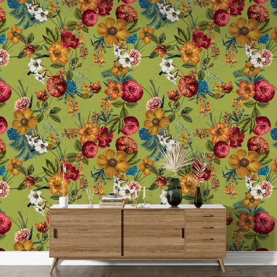 Papel pintado con motivos XL - Motivo floral