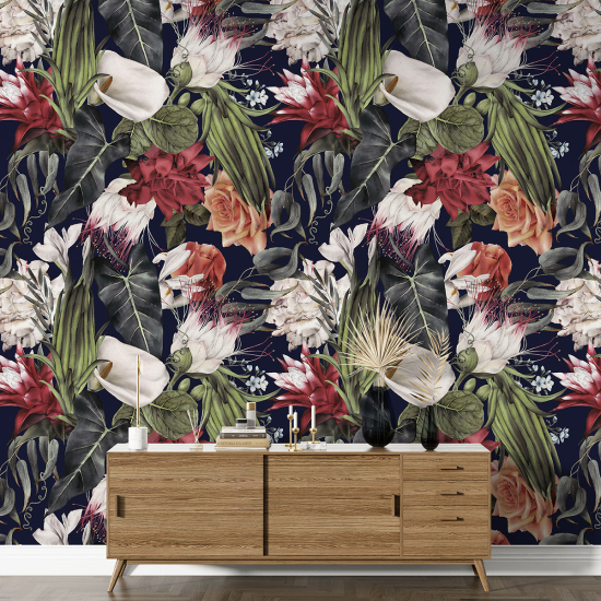 Papel pintado con motivos XL - Motivo floral