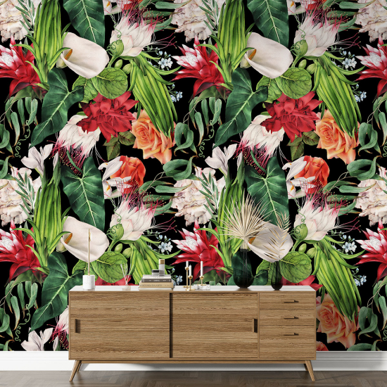 Papel pintado con motivos XL - Motivo floral