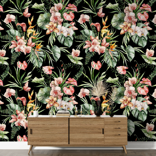 Papel pintado con motivos XL - Motivo floral