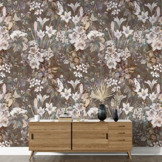 Papel pintado con motivos XL - Motivo floral