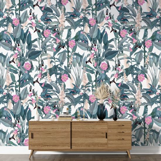 Papel pintado con motivos XL - Motivo floral