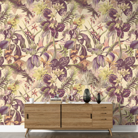 Papel pintado con motivos XL - Motivo floral