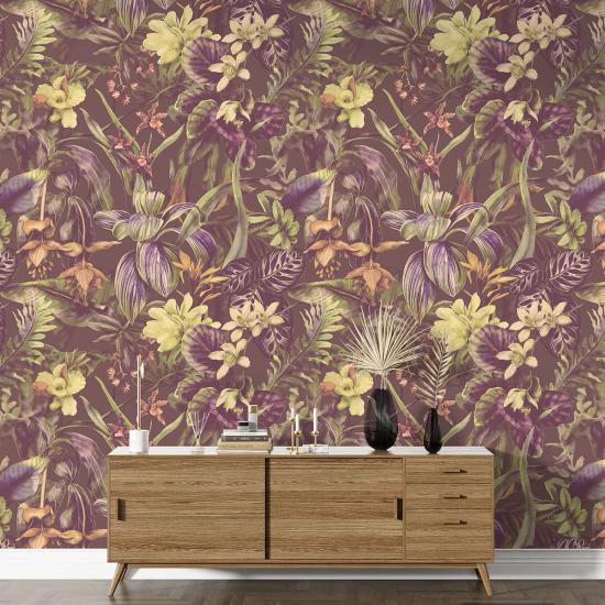 Papel pintado con motivos XL - Motivo floral