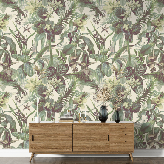 Papel pintado con motivos XL - Motivo floral