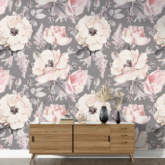 Papel pintado con motivos XL - Motivo floral