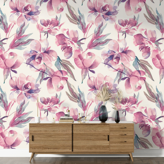 Papel pintado con motivos XL - Motivo floral