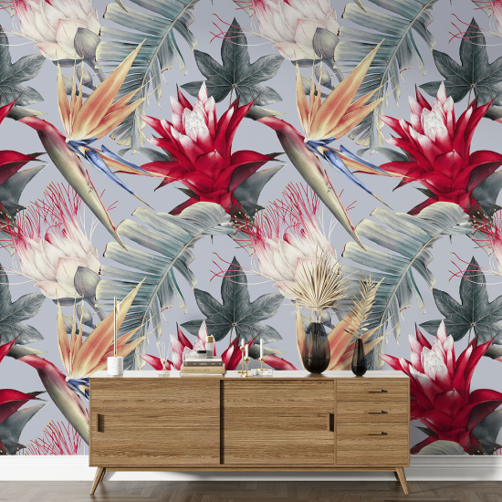 Papel pintado con motivos XL - Motivo floral