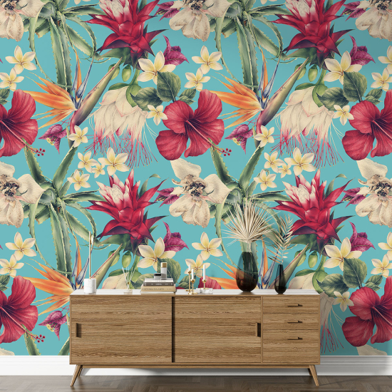 Papel pintado con motivos XL - Motivo floral
