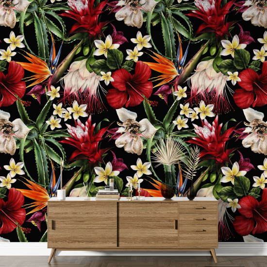 Papel pintado con motivos XL - Motivo floral