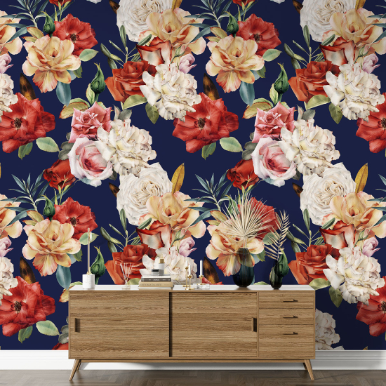 Papel pintado con motivos XL - Motivo floral