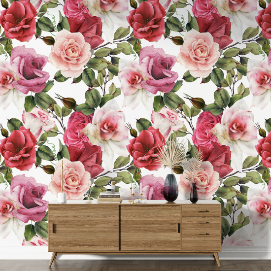 Papel pintado con motivos XL - Motivo floral