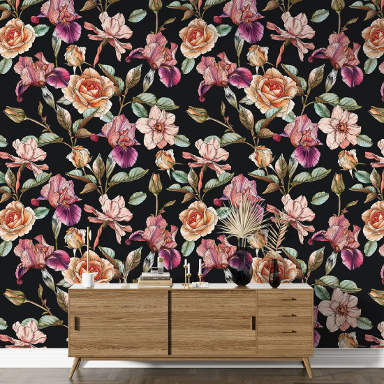 Papel pintado con motivos XL - Motivo floral