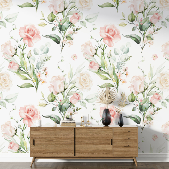 Papel pintado con motivos XL - Motivo floral