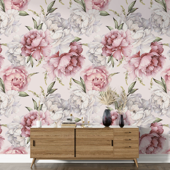 Papel pintado con motivos XL - Motivo floral