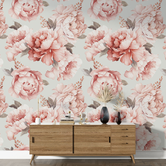 Papel pintado con motivos XL - Motivo floral
