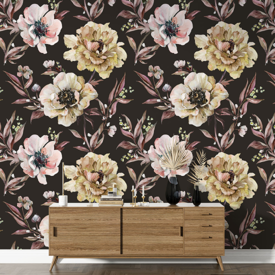 Papel pintado con motivos XL - Motivo floral