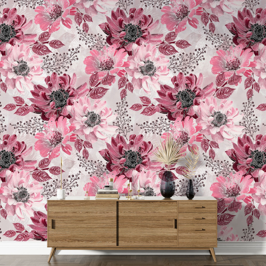 Papel pintado con motivos XL - Motivo floral