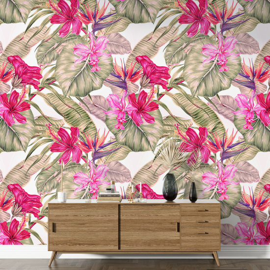 Papel pintado con motivos XL - Motivo floral