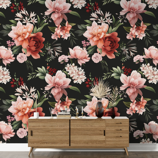 Papel pintado con motivos XL - Motivo floral