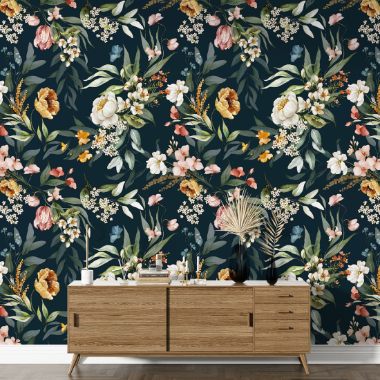 Papel pintado con motivos XL - Motivo floral