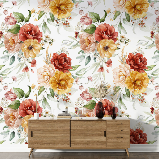 Papel pintado con motivos XL - Motivo floral