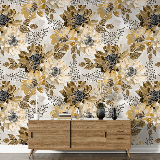 Papel pintado con motivos XL - Motivo floral