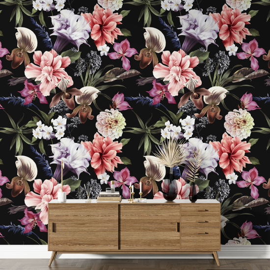 Papel pintado con motivos XL - Motivo floral